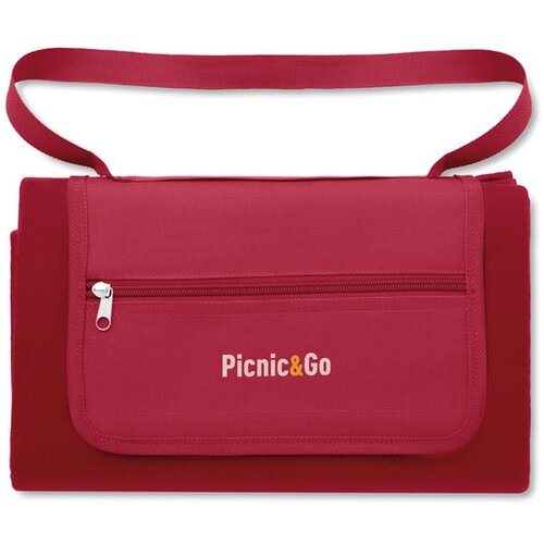 Fleece picknickkleed met schouderriem