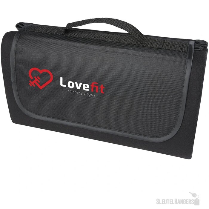 Salvie picknickdeken van gerecycled plastic Zwart