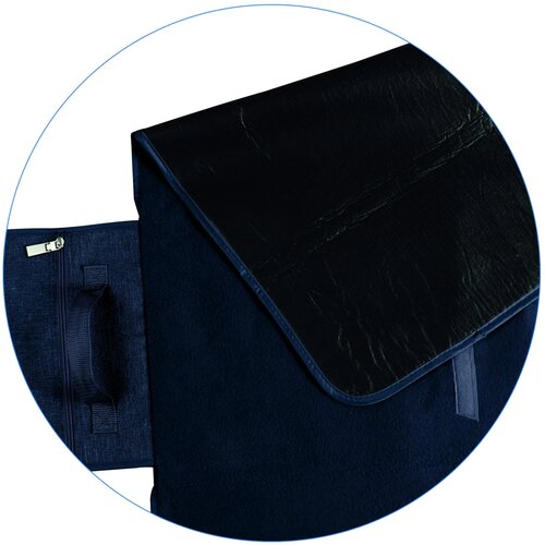 Picknickkleed met ritsvakje Blauw