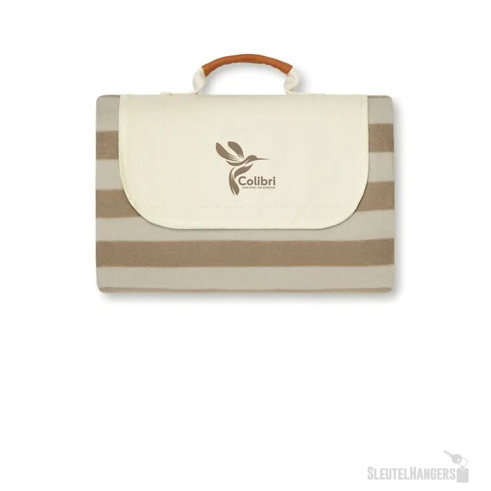 VINGA Alba GRS RPET picknickkleed S bruin