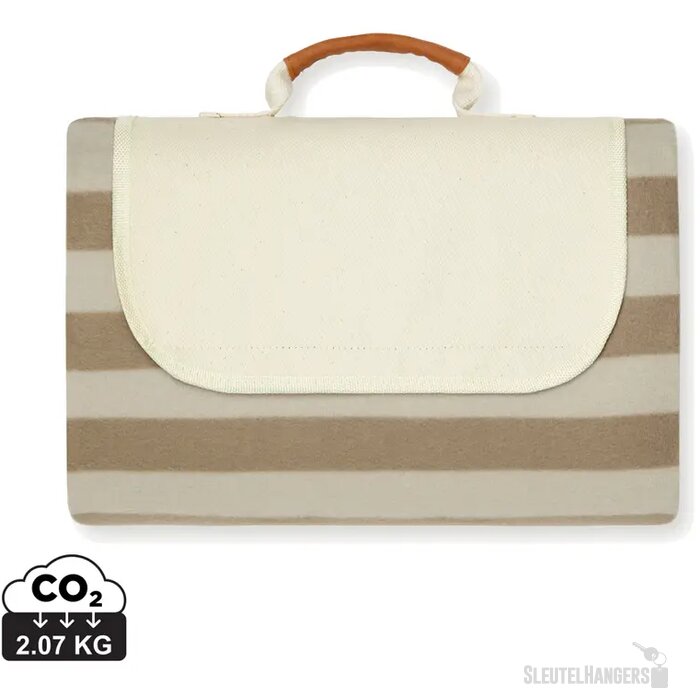 VINGA Alba GRS RPET picknickkleed S bruin