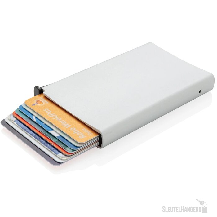 Standaard aluminum RFID kaarthouder zilver