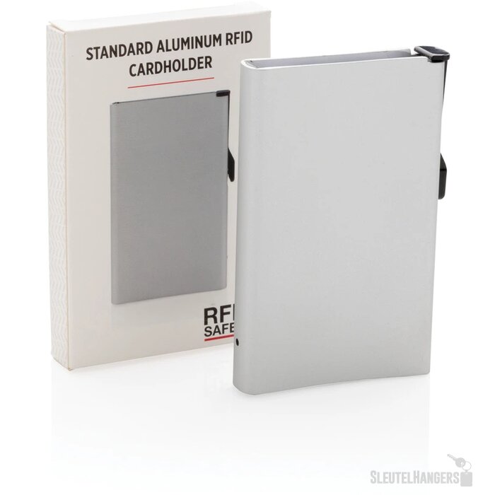 Standaard aluminum RFID kaarthouder zilver