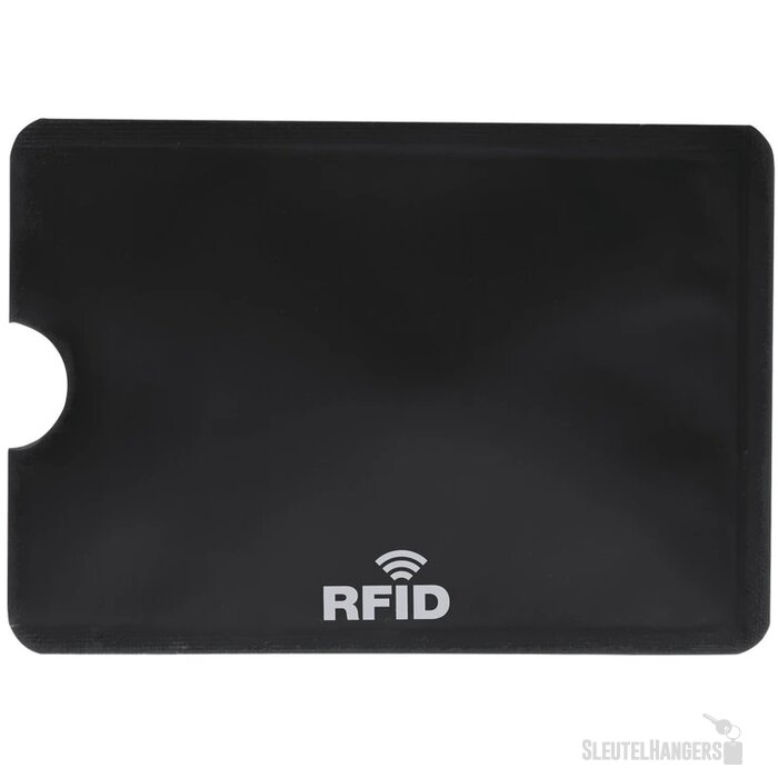 Aluminium Pashouder Voor 1 Pasje Zwart