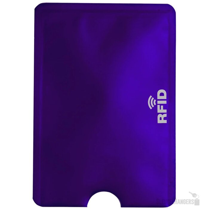 Aluminium Pashouder Voor 1 Pasje Paars