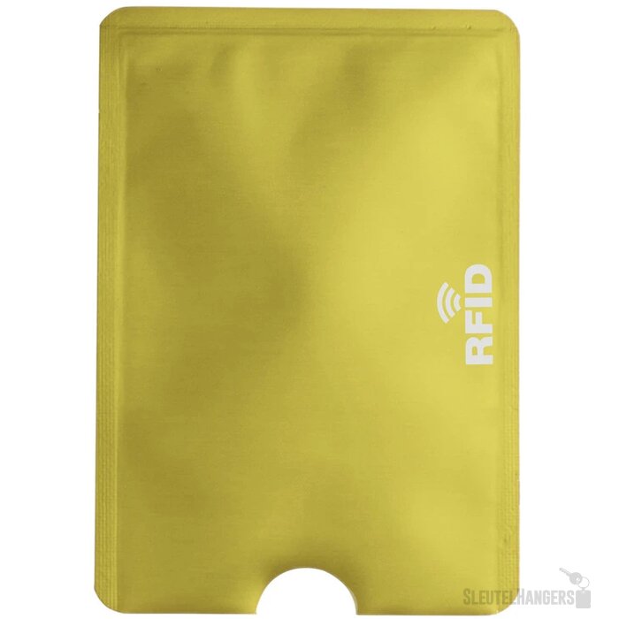 Aluminium Pashouder Voor 1 Pasje Goud