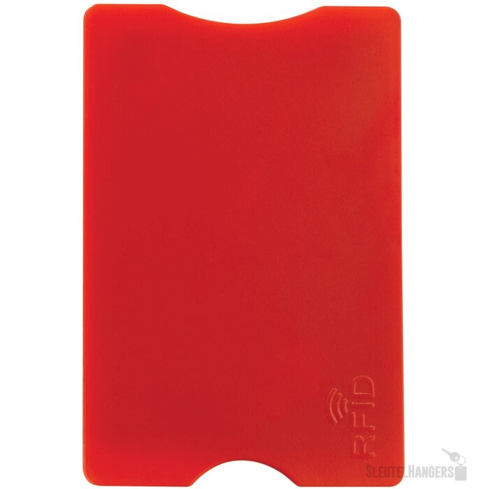 Hardcase kaarthouder voor 1 pas Rood