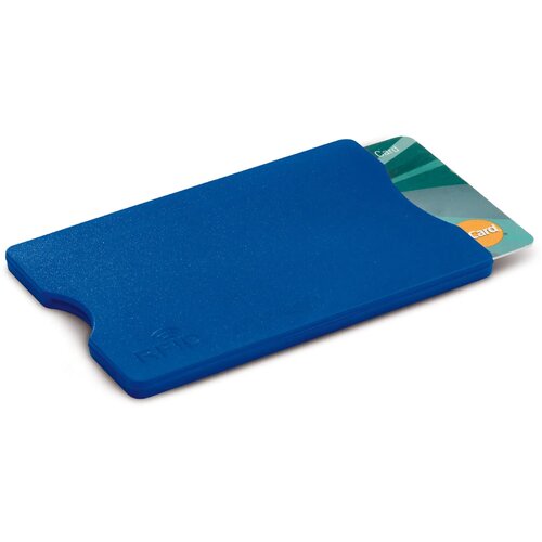 Hardcase kaarthouder voor 1 pas Blauw