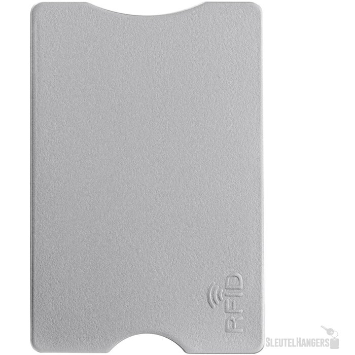 Hardcase kaarthouder voor 1 pas Zilver