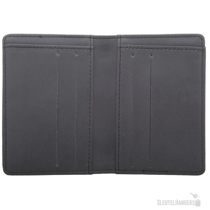 Leren Pasjeshouder Voor 8 Pasjes Zwart