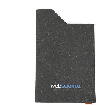 Gerecyclede Leren Pashouder Zwart