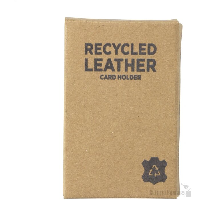 Gerecyclede Leren Pashouder Blauw