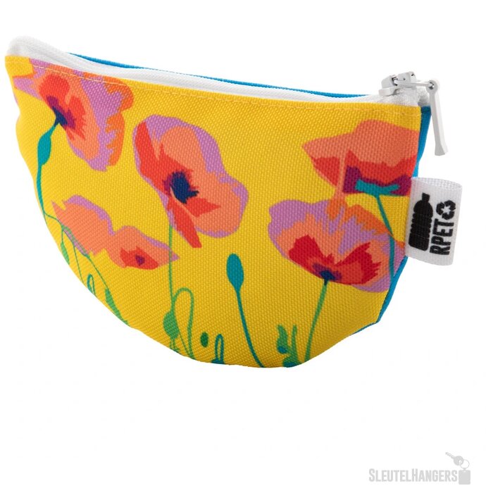 Halve Cirkel Portemonnee Met Rits Wit