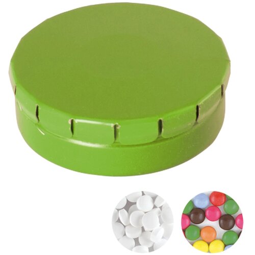 Rond click clack pepermunt blikje Lichtgroen