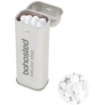 Easy tin snoepblikje Zilver