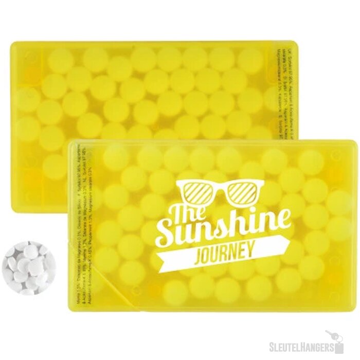 Creditcard mintdispenser Geel