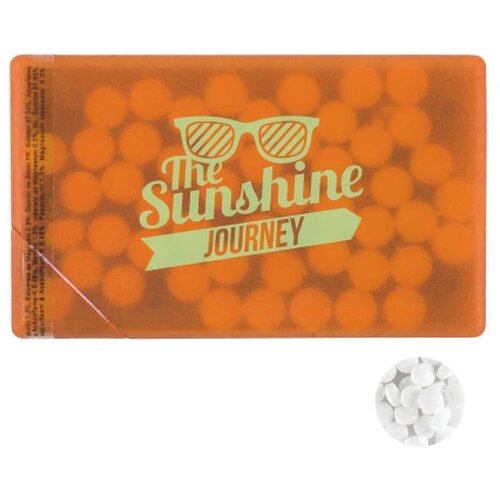 Creditcard mintdispenser Oranje