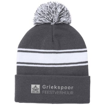 Muts Met Pompom Grijs