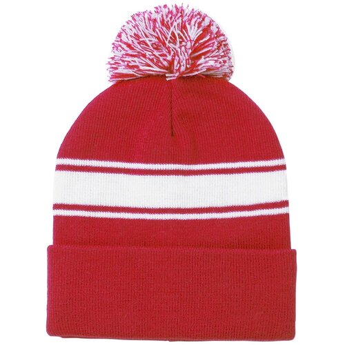 Muts Met Pompom Rood