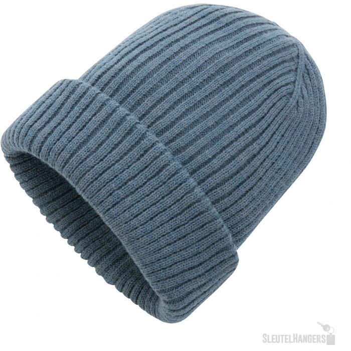 Impact AWARE™ Polylana® dubbel gebreide beanie sage blue