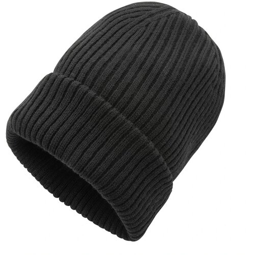Impact AWARE™ Polylana® dubbel gebreide beanie zwart