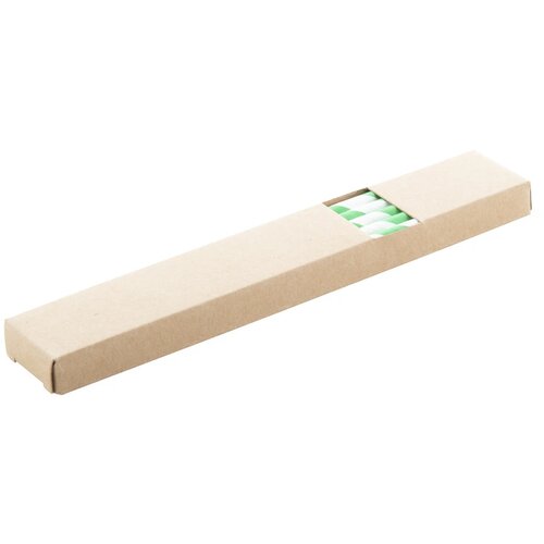 Doosje Met 10 Papieren Rietjes Groen