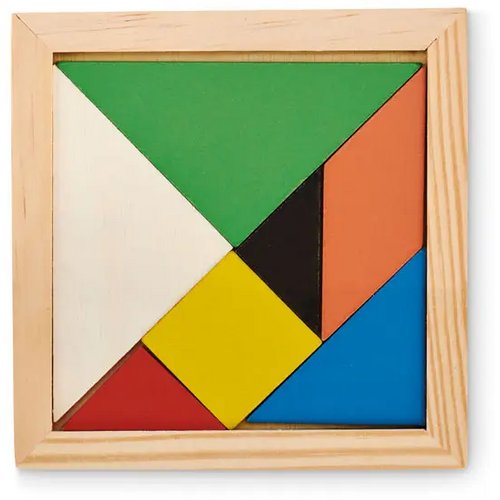 Tangram puzzel Bruin