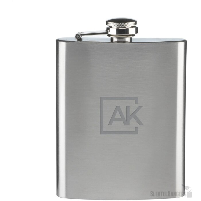 Rvs Heupfles In Kleur Zilver