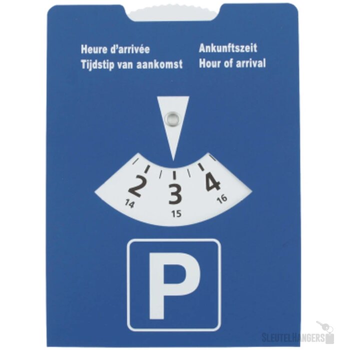 Kartonnen parkeerschijf Blauw