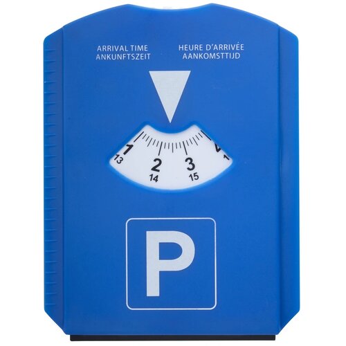 Parkeerschijf Met Ijskrabber Blauw