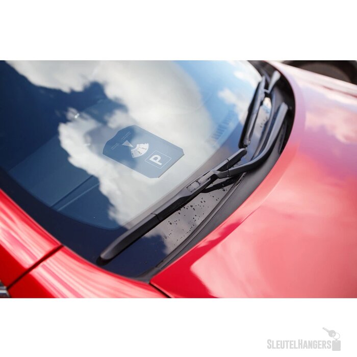 Parkeerschijf Met Ijskrabber Blauw