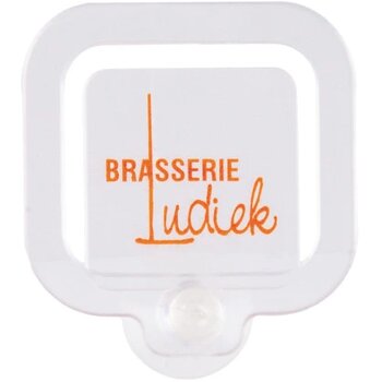 Parkeerkaarthouder met zuignap Transparant