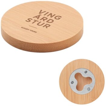 Bamboe onderzetter met opener Dakai hout