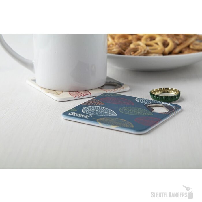 Onderzetter Met Flesopener Wit