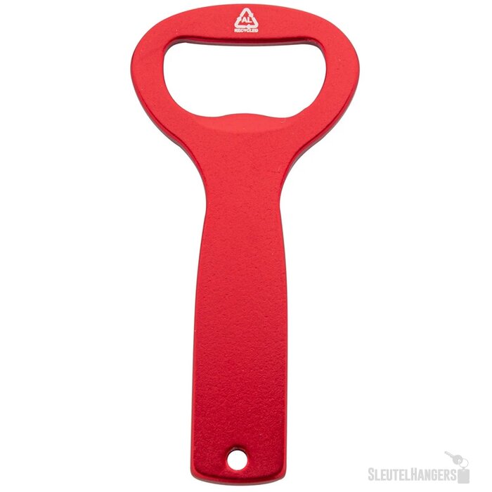 Gerecycled Aluminium Flesopener Rood