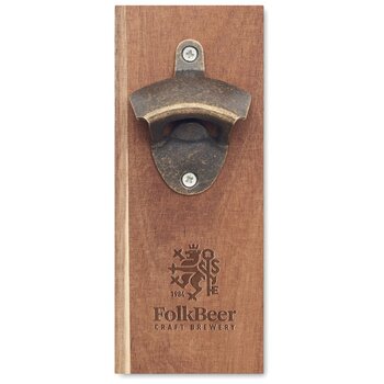 Bieropener voor aan de muur Bruin