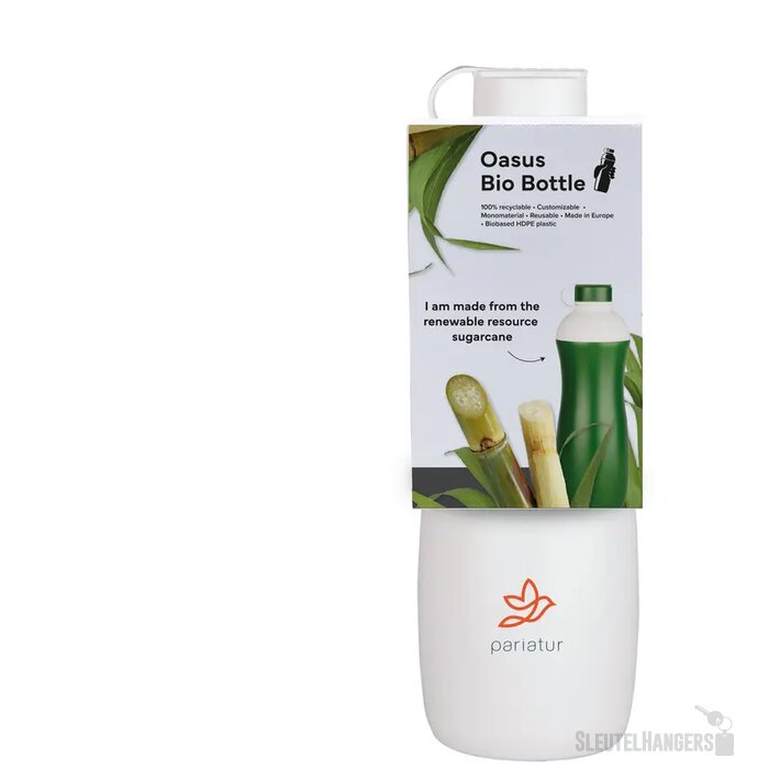 Oasus Bio Bottle 500 Ml Waterfles Wit/Wit