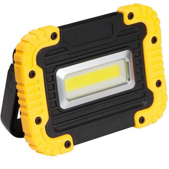 COB bouwlamp met handvat Geel