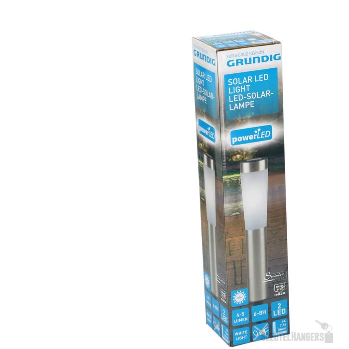 Grundig Tuinlamp Op Zonne-Energie Zilver