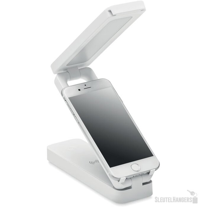 Opvouwbare bureaulamp met lader Wit