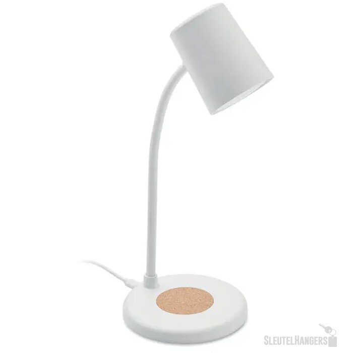 Lamp met oplader en speaker Wit