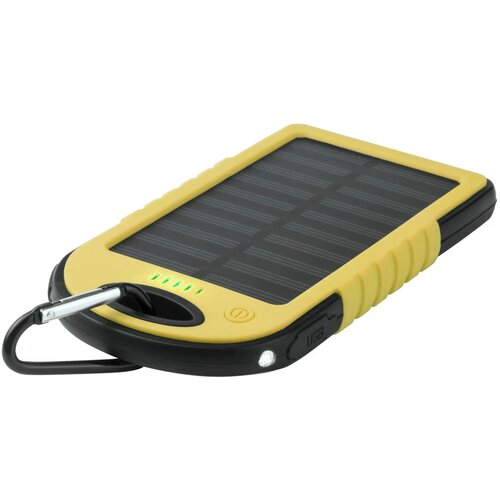 Powerbank op zonne-energie (4.000 mAh) Geel