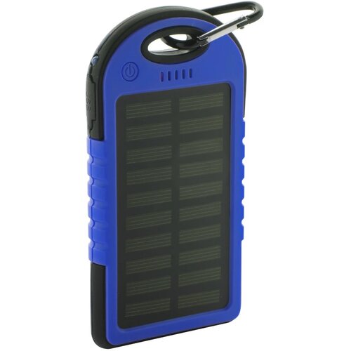 Powerbank op zonne-energie (4.000 mAh) Blauw