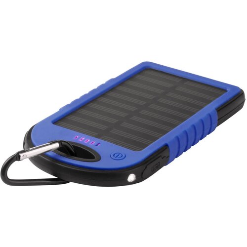 Powerbank op zonne-energie (4.000 mAh) Blauw