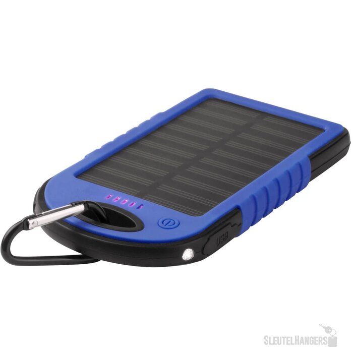 Powerbank op zonne-energie (4.000 mAh) Blauw
