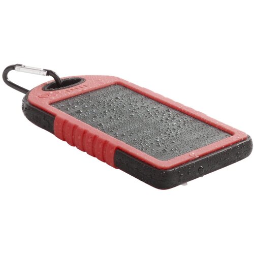 Powerbank op zonne-energie (4.000 mAh) Rood