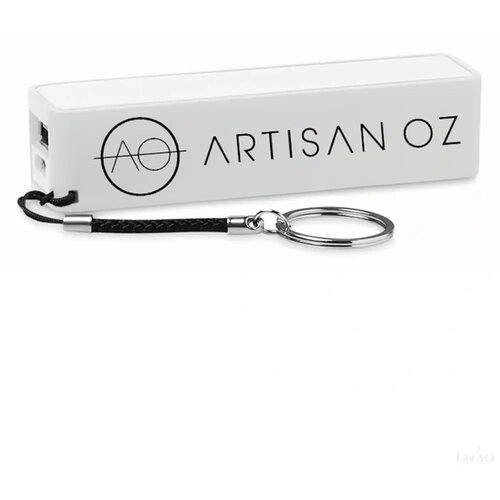 Slim powerbank (2.200 mAh) Wit