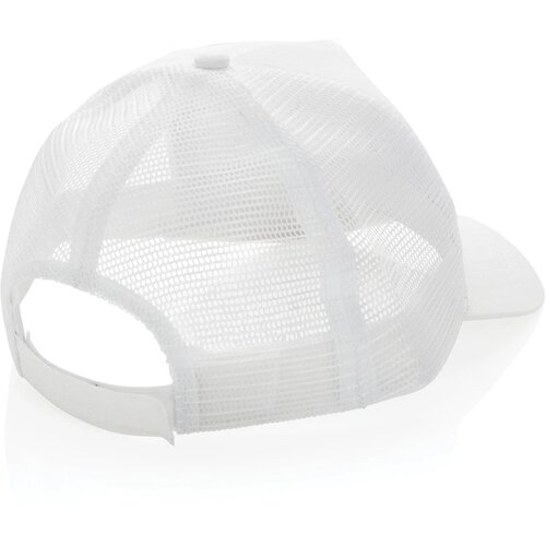 Recycled katoenen trucker cap Wit