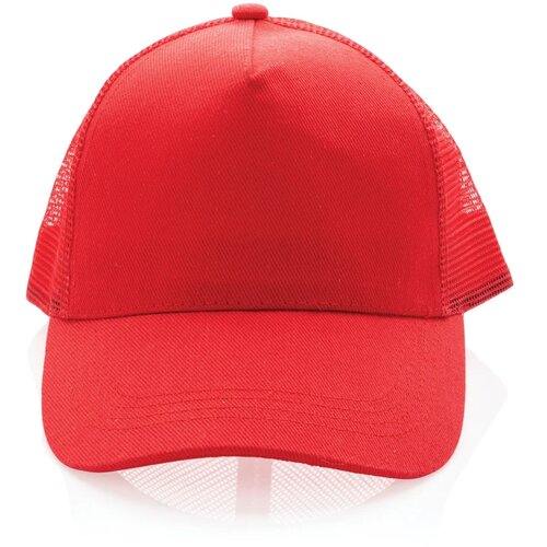Recycled katoenen trucker cap Rood