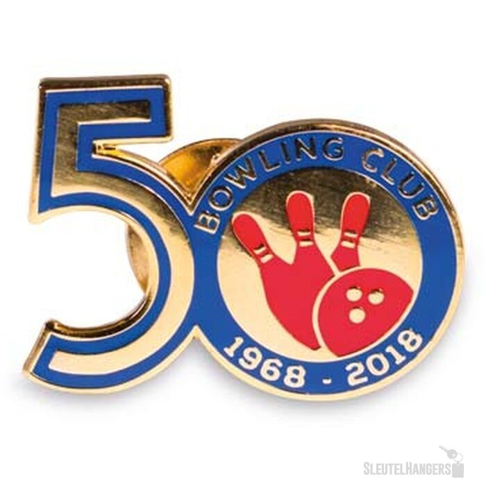 Metalen pin in eigen vorm (hard emaille)